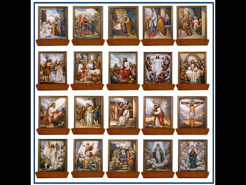 Rosario completo con sus cuatro Misterios