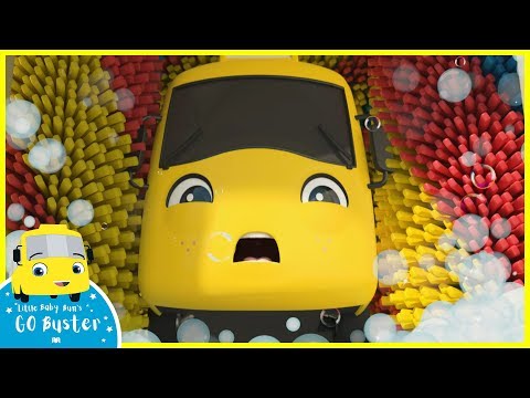 Trouble at the Carwash - Super Friends to the Rescue | Go Buster | Baby Cartoons | Kids Videos