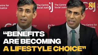 Rishi Sunak grilled by journalists over bizarre cuts to welfare for Brits off work sick