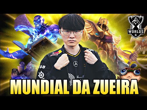 QUANDO DEIXAM o FAKER JOGAR com os MAINS - MUNDIAL DA ZUEIRA | Worlds 2025