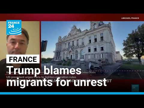Trump says 'France is burning', country 'shattered' by immigration