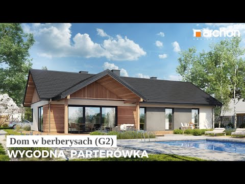 Dom w berberysach (G2) – Wygodna parterówka I ARCHON+ Projekty Domów