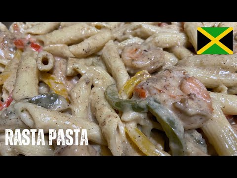 Shrimp Rasta Pasta Recipe| Easy & DELICIOUS Jamaican Rasta Pasta 