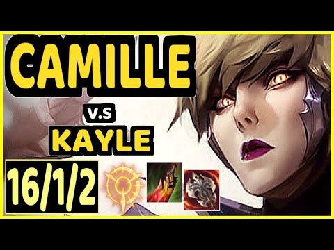 LEP (CAMILLE) vs KAYLE - QUADRAKILL 16/1/2 KDA TOP GAMEPLAY - BR Ranked MASTER