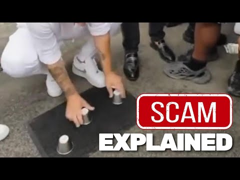 THE FAMOUS THREE CUPS AND BALL SCAM EXPLAINED!