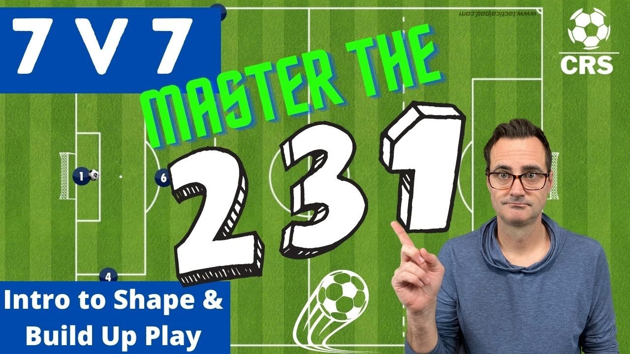 7v7 Soccer 2-3-1 Formation Intro to Shape and Build Up Play