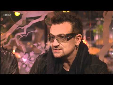 U2 talk to the BBC after their Glastonbury headline set