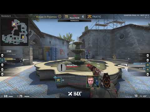 dennis pistol round clutch vs fnatic [ DreamHack Masters Marseille 2018 ]