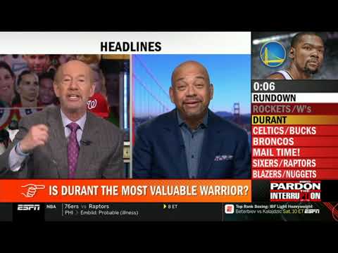 Pardon The Interruption 04/29/2019 | [STUNED] Is Durant the most valuable Warriors?