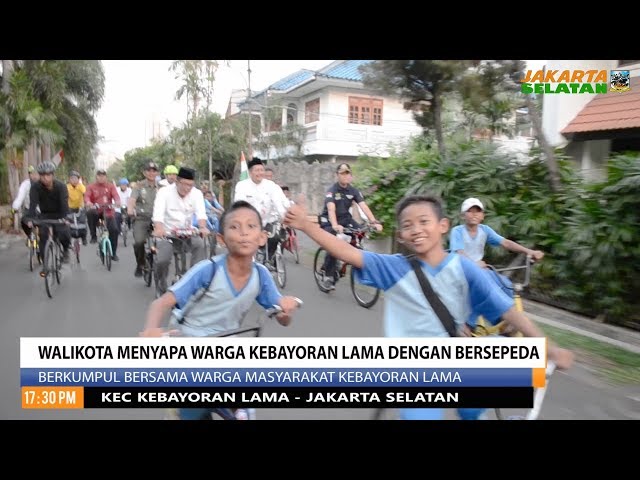 Walikota Menyapa Warga Kebayoran Lama Dengan Bersepeda