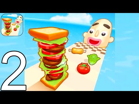 Sandwich Runner - Gameplay Walkthrough Part 2 Tutorial NEW Mobile Game (Android,ios)