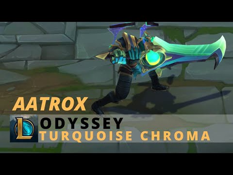 Odyssey Aatrox Turquoise Chroma - League Of Legends