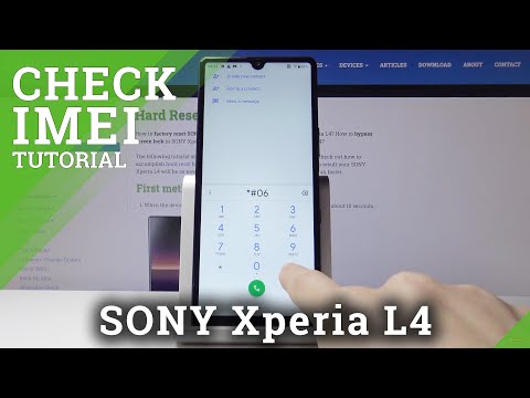 How to Check IMEI & SN in SONY Xperia L4 – Find Serial Number