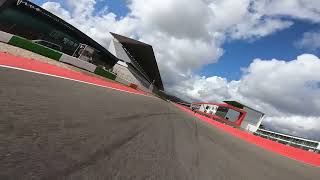 Camera mounted on Rsv4 chasing me ahead on Yamaha r6. Portimao inters