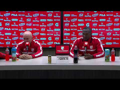 Rueda de prensa de Santa Fe tras su partido con Bucaramanga
