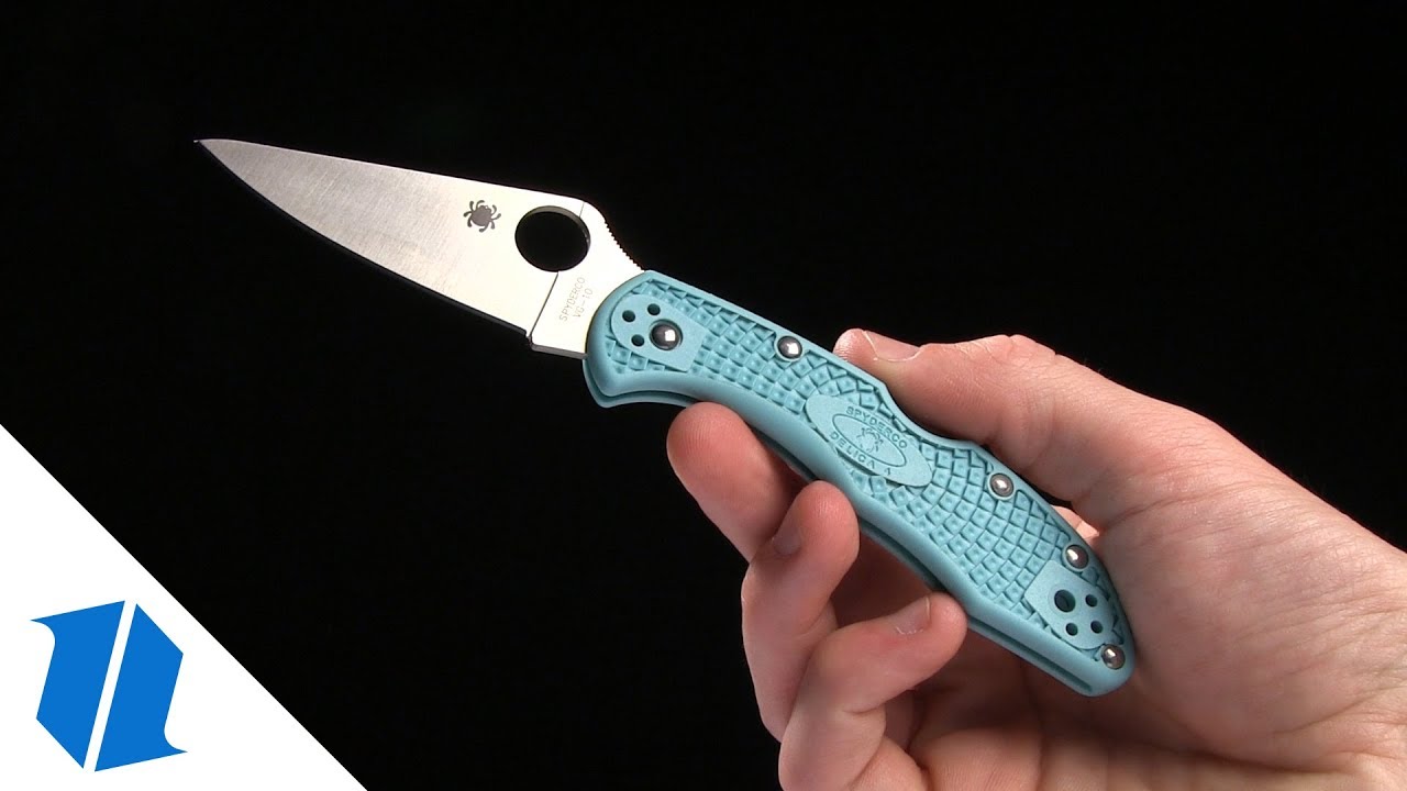 Spyderco Delica 4 Lightweight Knife Teal FRN (2.88" Satin) C11FPTL