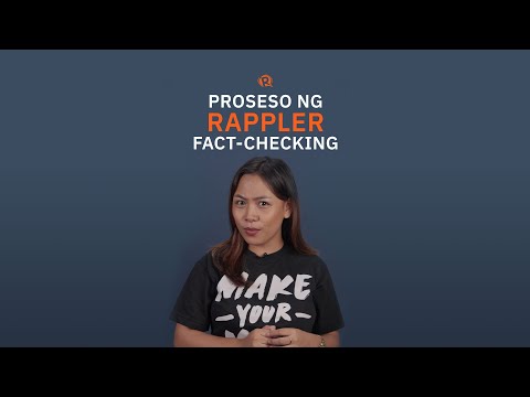 Proseso ng Rappler fact-checking