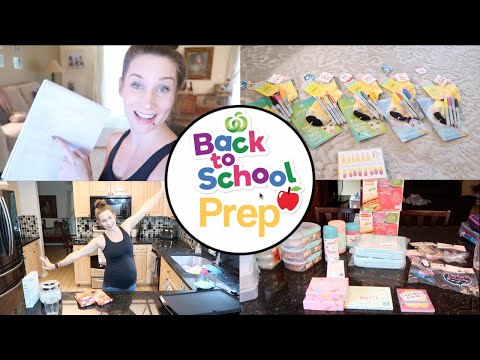 Back to School Preparation!  Meal Prep, Organizing, Cleaning, Lunch Stuff, Routines, Teacher Gifts Video