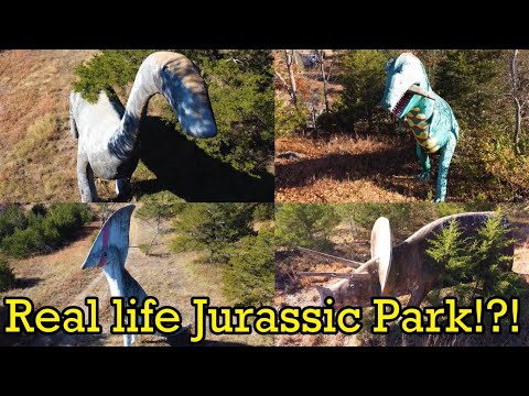 Real-Life JURASSIC PARK?!? Abandoned Dinosaur Park in Mountains