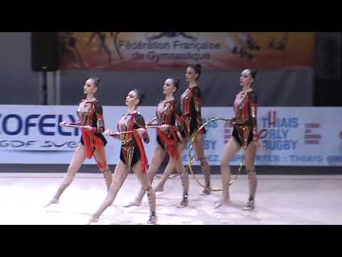 UKRAINE 3 ribbons 2 hoops - 2012 Thiais Groups AA