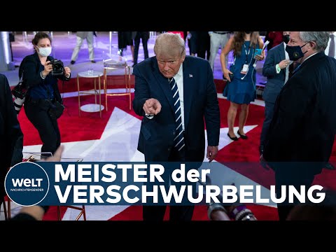 US-PRÄSIDENT WIRD GEGRILLT: Bei Verschwörungstheorien von QAnon wird Trump plötzlich schmallippig