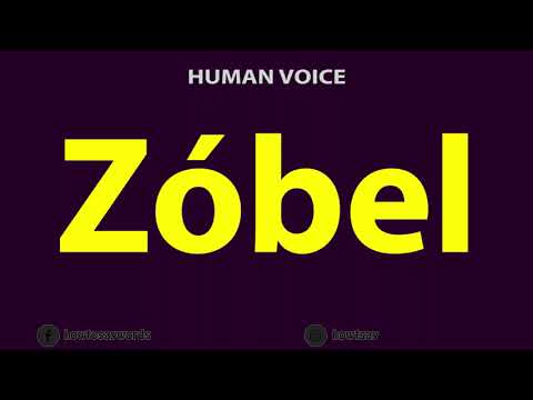 How to Pronounce Zobel