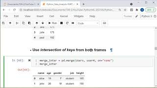 Download the video "Python Data Analysis - PART II - Pandas Programming - 2 - DataFrame Concatenation and Merge"