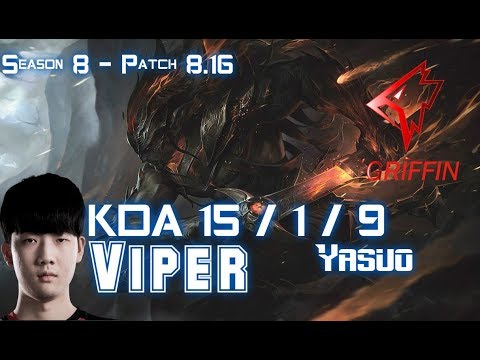 GRF Viper YASUO vs KAI'SA ADC - Patch 8.16 KR Ranked