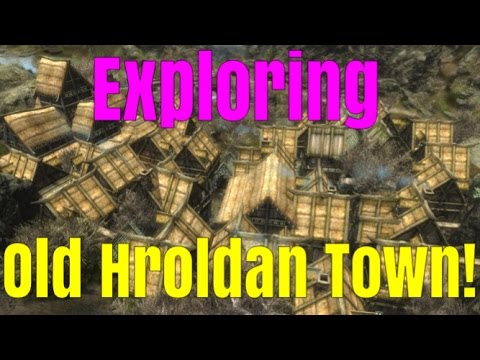 SKYRIM SPECIAL EDITION: Exploring Old Hroldan Town! A huge new city!