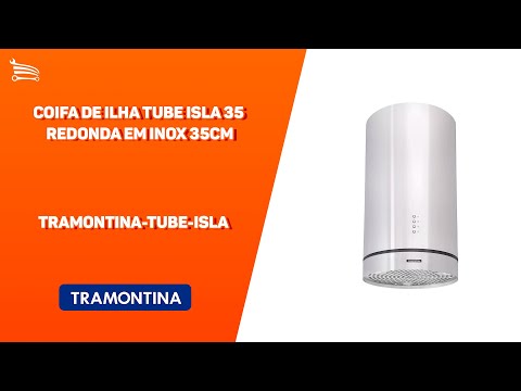 Coifa de Ilha Slim Isla 90 Split Aço Inox 60HZ 220V - Video