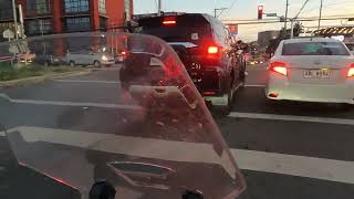 マニラでバイク移動。交通状況。ほとんどの日本人はイライラします。