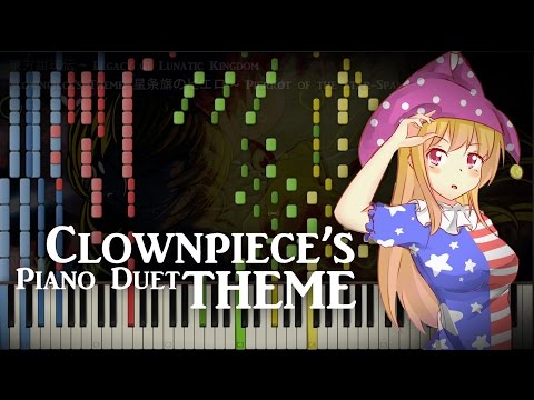 [Synthesia Tutorial] Touhou 15 - Pierrot of the Star Spangled Banner - Advanced Piano Duet