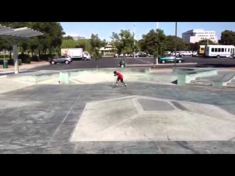 Fc scooter tricks ramp pt 1