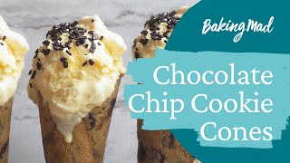 How to make Chocolate Chip Cookie Cones