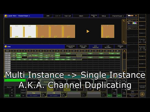 MA2 Multi instance fixtures to single instance - AKA Channel Duplication