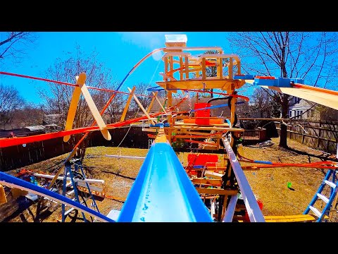 Someone Built A Hot Wheels Backyard Mega Track With Waterfalls And It's A Thrill Ride From Beginning To End