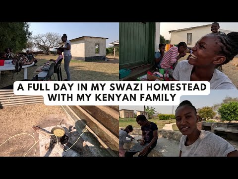 TEACHING SWAHILI TO KIDS IN MY SWAZI HOME | COOKING KENYAN BEANS FOR MY SWAZI FAMILY | A FULL DAY