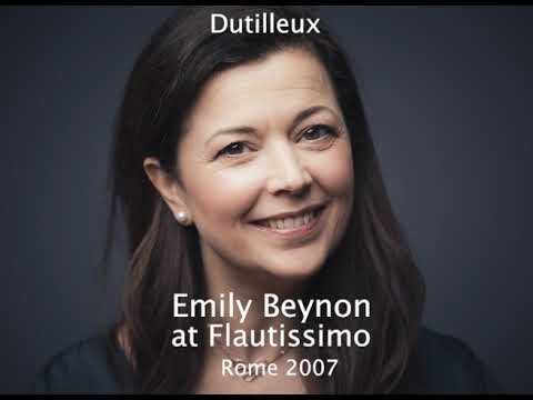 EMILY BEYNON - Sonatine per flauto e pianoforte di Henri Dutilleux