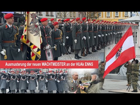 Heeres-Unteroffiziers-Akademie ENNS: Ausmusterung der neuen WACHTMEISTER