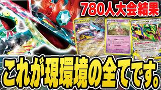 【ポケカ】現環境が丸わかり！最強のデッキは・・・◯◯です。780名規模の大規模大会の分布や結果、デッキリストを紹介＆解説♪【ストームエメラルダ/カードラッシュCS】