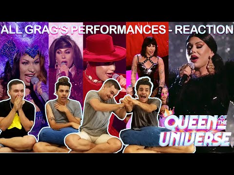 Reacting to all Grag's Performances - Queen Of The Universe - Compilation