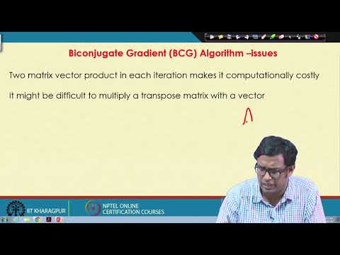 Lecture 51: Numerical issues in BICG and polynomial based formulation