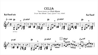 Bud Powell - Celia (transcription)