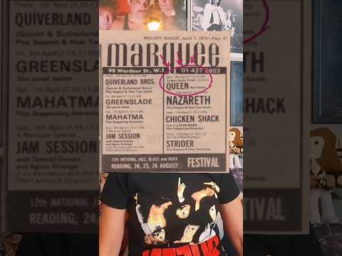 #onthisday In Queen History! #onthisday 4/9/1973- Queen plays an important show at the Marquee Club.