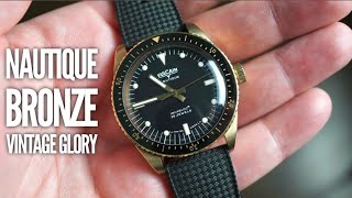 Vulcain Nautique Bronze SkinDiver Watch Review Back From The Past!