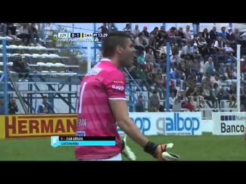 Gol de Arraya. Juventud U. 0 - Santamarina 1. Fecha 36. Primera B Nacional 2015. FPT.