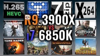 Video thumbnail for Ryzen 9 3900X vs i7 6850K Benchmarks | Test Review | Comparison | Gaming | 13 Tests by PC Performance Benchmarks