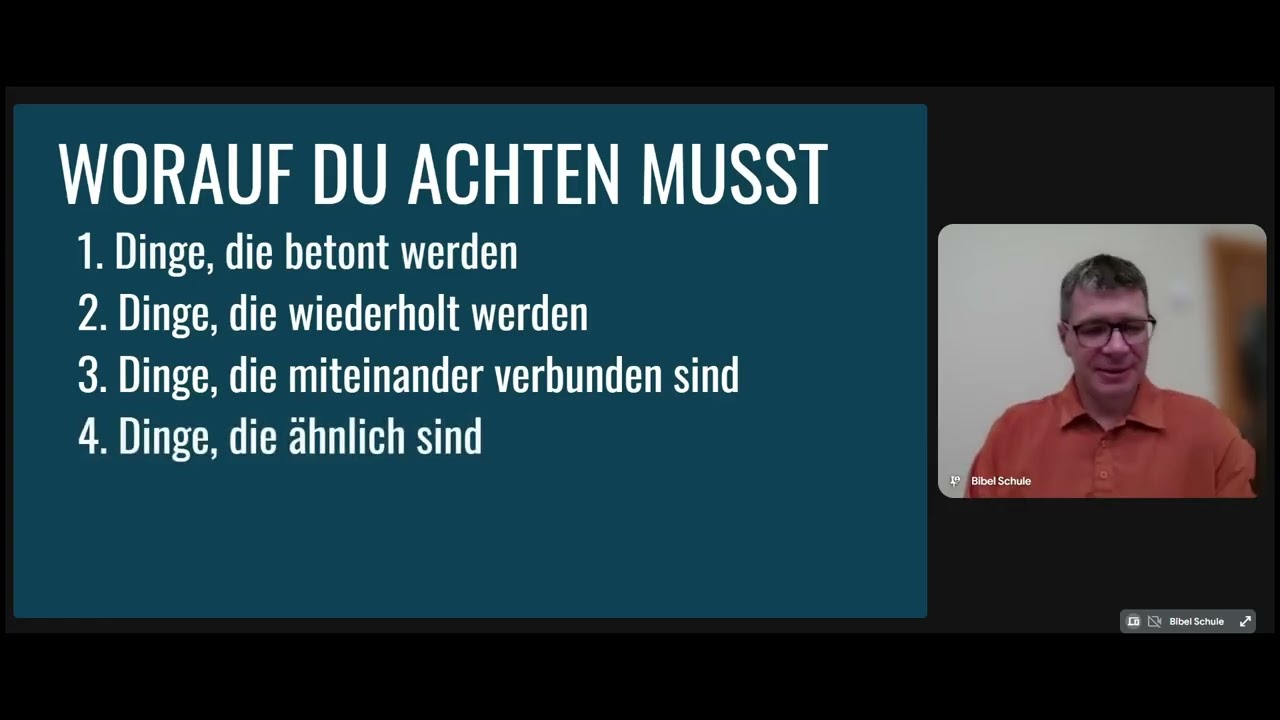 05.06 | Bibel verstehen: Interpretieren Teil 1