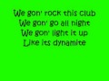 Dynamite-Taio Cruz (lyrics) 