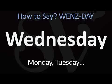 How to Pronounce Wednesday? (CORRECTLY) | 7 DAYS of the WEEK